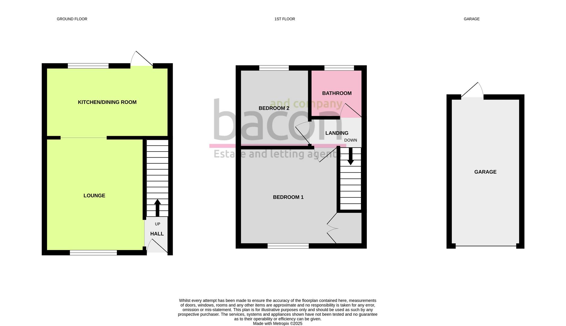Floor Plan | House - Semi-Detached | Mansfield Road, Worthing, West Sussex, BN11 2QN | Sold - Subject to Contract